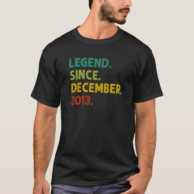 9 år gammal förklaring sedan december 2013 9:e föd t shirt (Framsida)