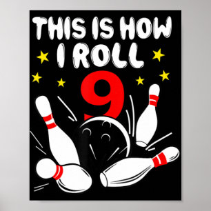 9 år gammalt tarvling Så här rullar jag 9:e födels Poster