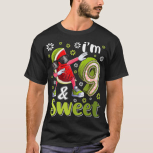 9-årig Watermelon Birthday Girl Sweet Fruit 9t T Shirt