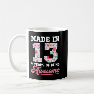 9-åriga gåvor till 9:e födelsedagspressen kaffemugg