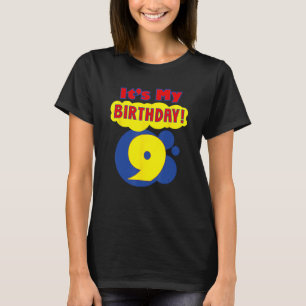 9-åriga Unga 9:e födelsedag Shirt Boys Girls Det ä T