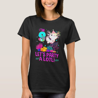 9 års ålder Axolotl Boys Girls T Shirt