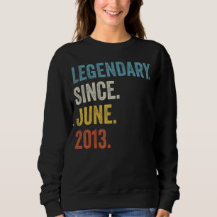 9 års ålder sedan juni 2013 9:e födelsedagen t shirt