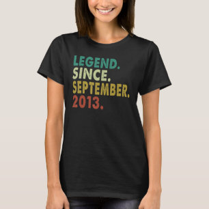 9 års ålder sedan september 2013 9:e födelsen t shirt