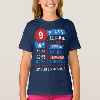 9 ÅRS Fantastisk - 9:e födelsedagspressen T Shirt