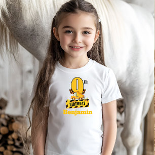 9-års födelsedagsdump Druck konstruktionstema Part T Shirt