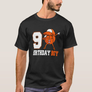 9 års gammal doftande basket 9:e födelsedag t shirt