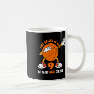 9 års gammal Lycklig 9:e födelsedagstidningen Bysk Kaffemugg