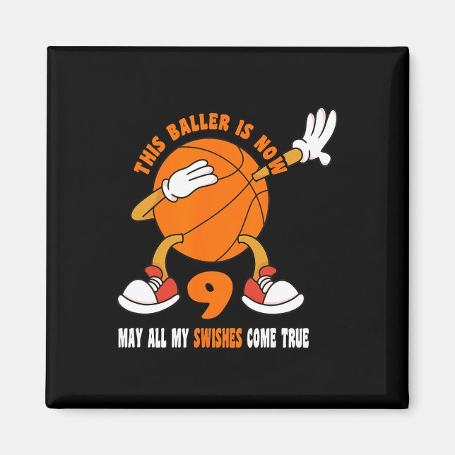 9 års gammal Lycklig 9:e födelsedagstidningen Bysk Magnet (Framsidan)