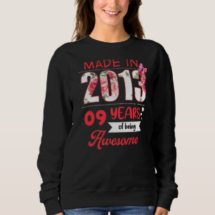 9 års gammal Vintage 2013 9:e födelsedagen T Shirt