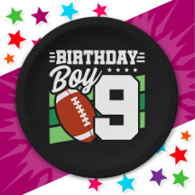 9 års gammalt fotbollsturntema Party 9:e födelseda