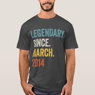 9 års legendary sedan mars 2014 9:e födelsedagen2 t shirt