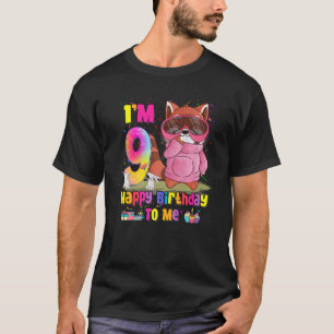 9 års Old Girl Princess Little Red Panda 9th Bir T Shirt