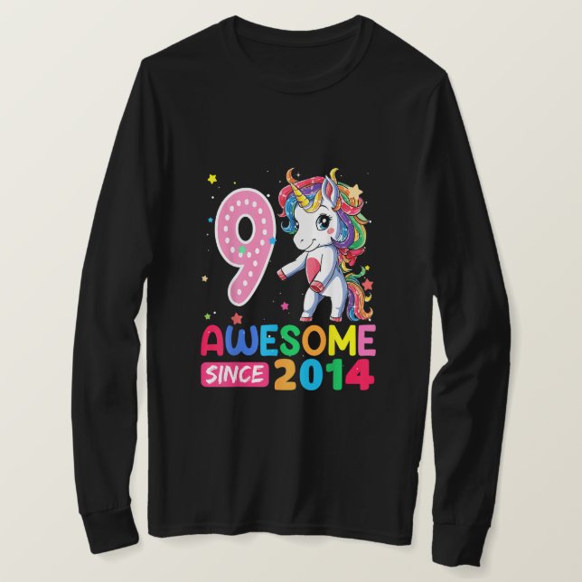 9 års Tonåringar för gamla gåvor T Shirt (Design framsida)