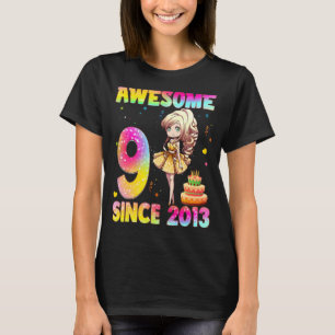9 års Tonåringar Princess Söta flickor 9th Bir T Shirt