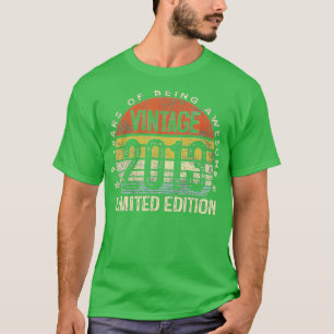 9 års Vintage för gamla gåvor 2013 Begränsad utgåv T Shirt