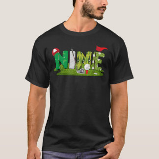 9-årsdag Golf Tema 9 Årig Idrott T Shirt