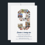 9-årsdag Nummer 9 Anpassad fotokollage Inbjudningar<br><div class="desc">Fira ditt barns minnesvärda 9-årsdag med denna söta inbjudan. Det är en personlig fotokollage-inbjudan som låter dig skapa en verkligt unik och minnesvärd design. Denna anpassningsbara mall låter dig infoga dina egna älskade foton,  som fångar de dyrbara ögonblicken av ditt barns år.</div>