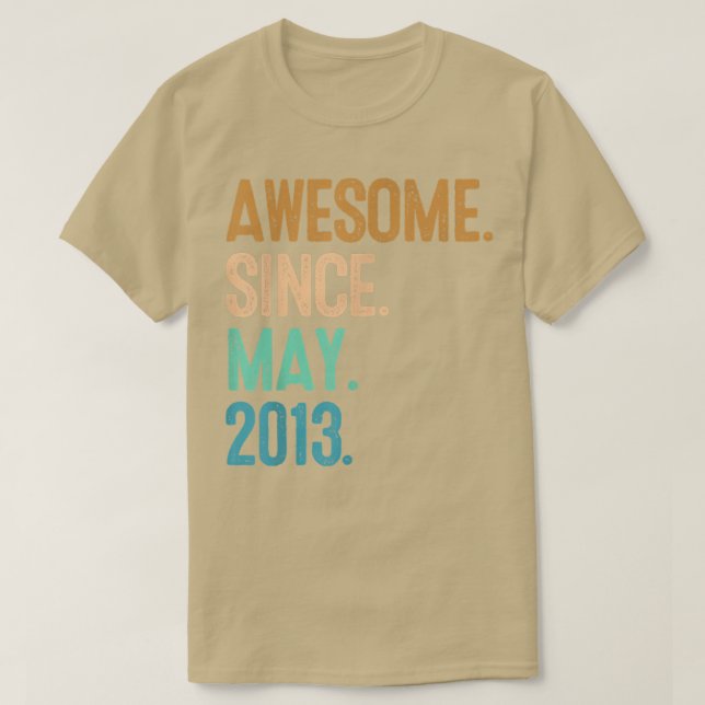 9-årsdagen Fantastisk sedan maj 2013 T Shirt (Design framsida)