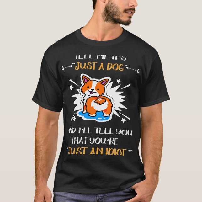 9 Bara en idiot 72 T Shirt (Framsida)