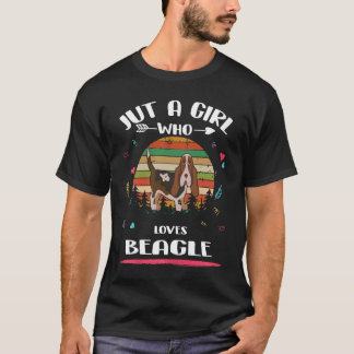 9 Bara en tjej som älskar Beagle 70 T Shirt