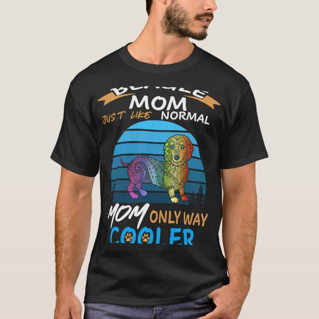 9 Beagle Mamma Kylare 5 T Shirt (Framsida)