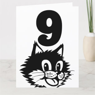9 BIRTHDAY-KORT TACK KORT
