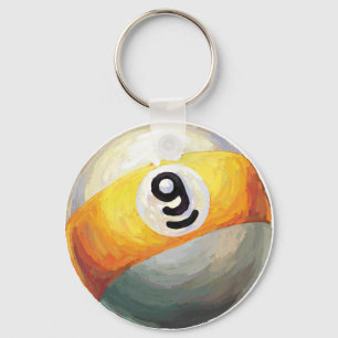 9 boll nyckelring