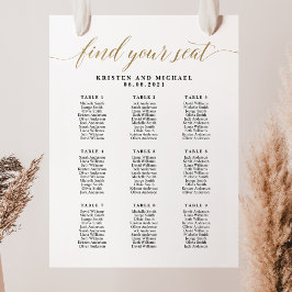 9 Bord 90 Gäster Hitta Din Plats Placeringsplan Poster