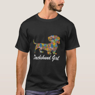 9 Dachshund Flicka-Rolig Dachshund Hundälskare 18 T Shirt