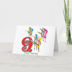 9 Dam Dancing Helgkort