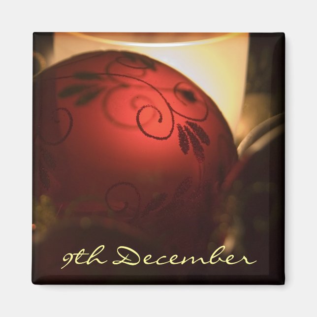 9 december ・ Bauble ・ Magnet (Framsidan)