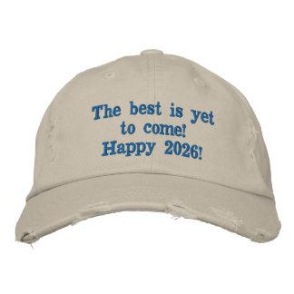 9. Det bästa kommer ännu! Gott nytt 2026! Broderad Keps