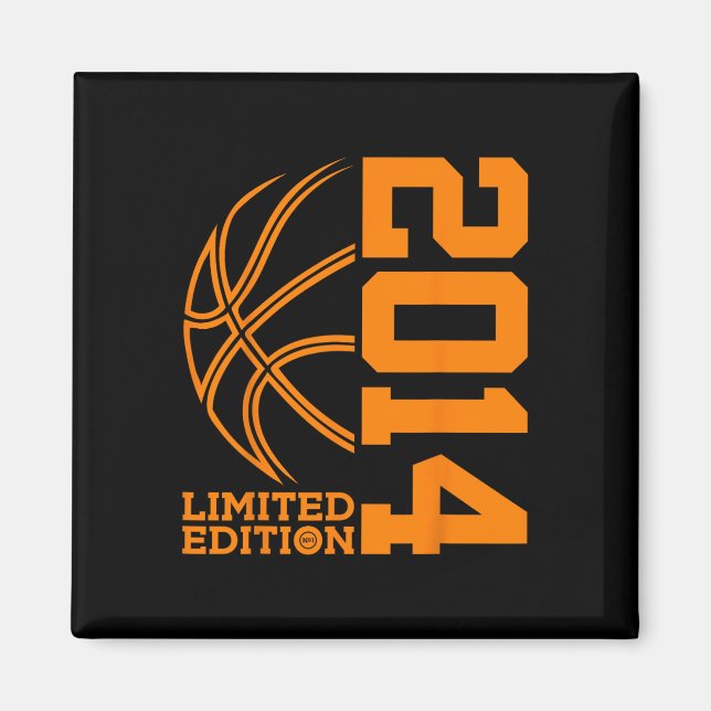 9:e BIRTHDAY BASKETBALL BEGRÄNSAD EDITION 2014 Magnet (Framsidan)