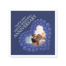 9:e Bröllop-årsdagen för hjärtfoto Lapis Lazuli