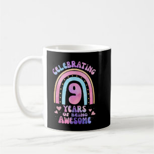 9:e födelsedag - 9 års ålder Fantastisk Kaffemugg
