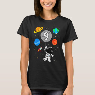 9:e födelsedag Astronaut Rymden Planets Balloon T Shirt