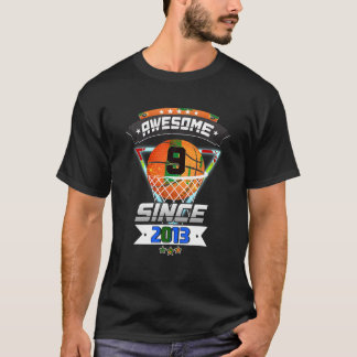 9:e födelsedag - Basketball Player 9 år gamla B T Shirt