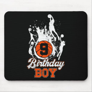 9:e födelsedag Basketboll tema Birthday Boy 9 Yrs Musmatta