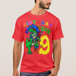 9:e födelsedag Dinosaur Pirat T Shirt