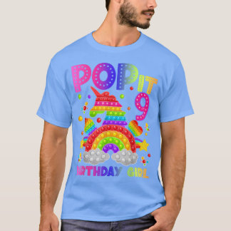 9:e födelsedag Fidget Leksak pop det födelsedagsfl T Shirt