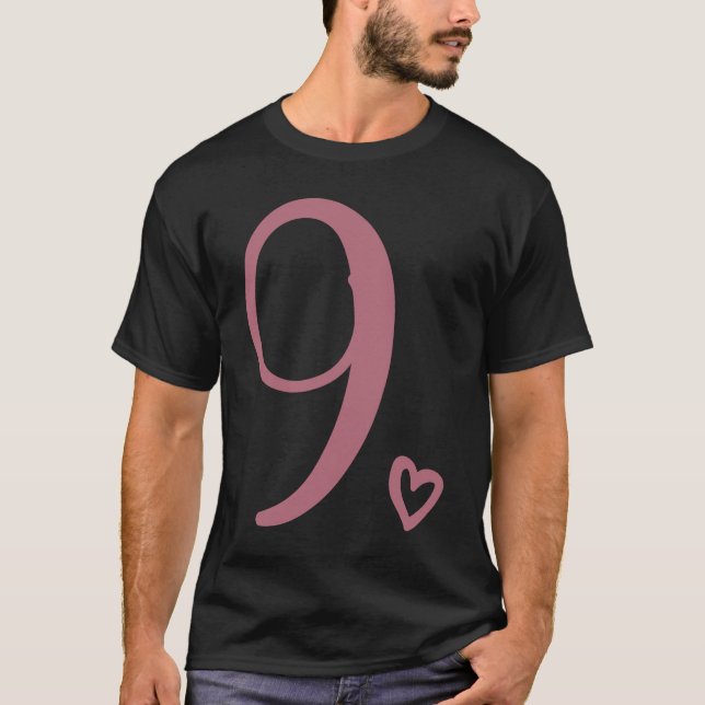 9:e födelsedag För barn flickor nio år > 9 år T Shirt (Framsida)