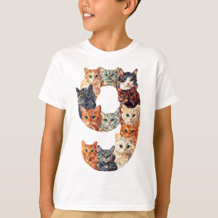9:e födelsedag Kattor, 9-åriga barn T Shirt
