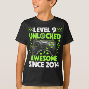 9:e födelsedag: Nivå 9 Olåst Fantastisk 2014 T Shirt