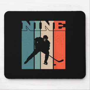 9:e födelsedag Retro Ice Hockey 9 ÅRS Old Boy Girl Musmatta