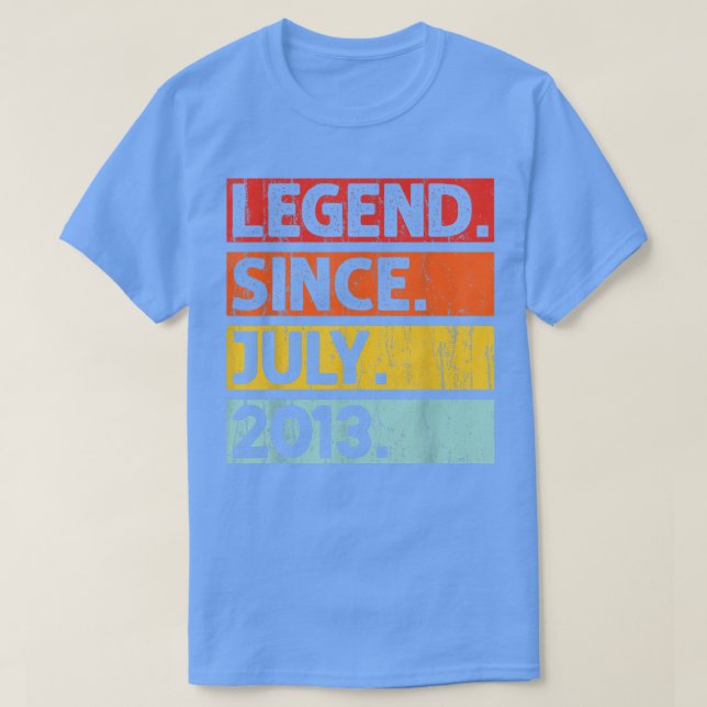 9:e födelsedag sedan juli 2013, 9 år t shirt (Design framsida)