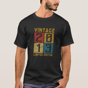 9:e födelsedag Vintagen 2013 född 2013 9 år gammal T Shirt