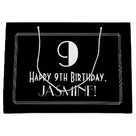 9:e födelsedagen: Art Deco Inspired Stil "9", Namn