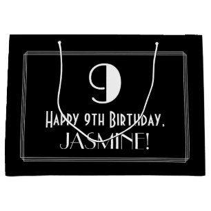 9:e födelsedagen: Art Deco Inspired Stil "9", Namn