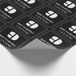 9:e födelsedagen: Art Deco-inspirerat utseende "9" Presentpapper